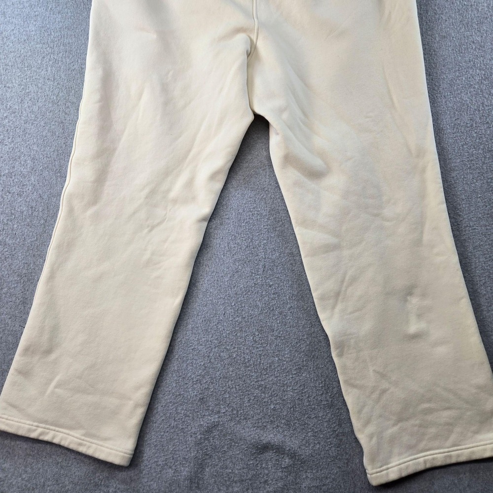 Lululemon Sweatpants Womens 16 White Relaxed Drawstring Pockets Fleece Yoga - Picture 13 of 16